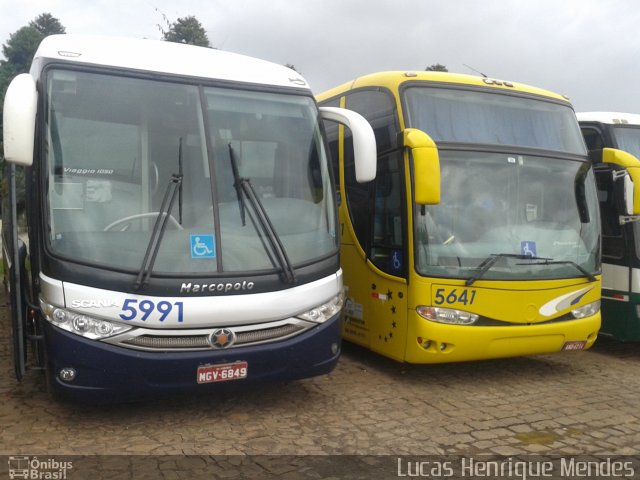 Transportes Coletivos Pérola do Oeste 5991 na cidade de Guarapuava, Paraná, Brasil, por Lucas Henrique Mendes. Número da foto: #3750029.