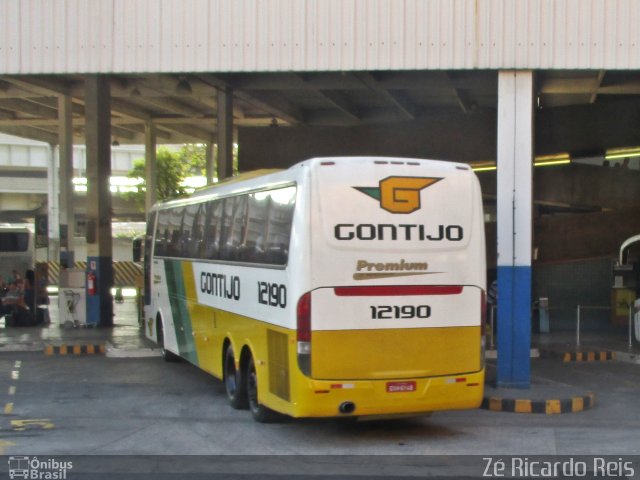 Empresa Gontijo de Transportes 12190 na cidade de Rio de Janeiro, Rio de Janeiro, Brasil, por Zé Ricardo Reis. ID da foto: 3748227.