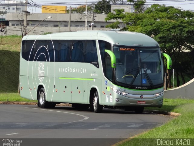 Viação Garcia 7198 na cidade de Londrina, Paraná, Brasil, por Diego K420 . Número da foto: #3749091.