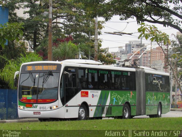 Metra - Sistema Metropolitano de Transporte 8150 na cidade de Santo André, São Paulo, Brasil, por Adam Xavier Rodrigues Lima. ID da foto: 3748560.