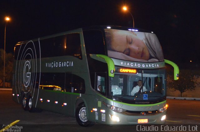 Viação Garcia 7327 na cidade de Maringá, Paraná, Brasil, por Cláudio Eduardo Lot. Número da foto: #3748774.