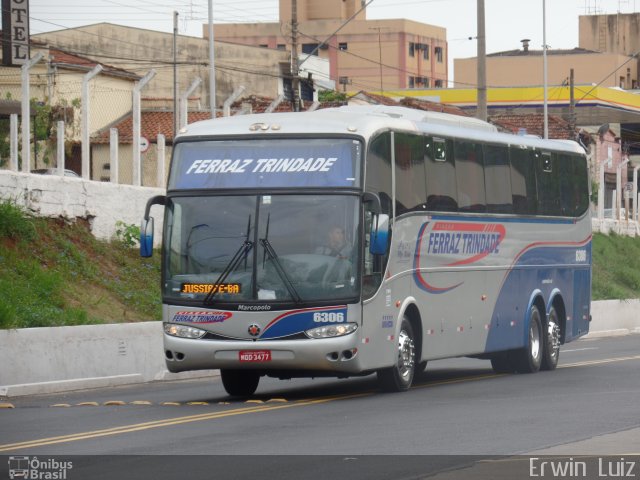 Viação Ferraz Trindade 6306 na cidade de Ribeirão Preto, São Paulo, Brasil, por Erwin  Luiz. Número da foto: #3808408.