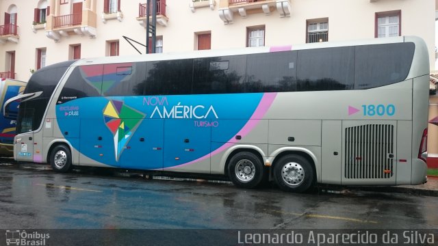 Nova América Turismo 1800 na cidade de Poços de Caldas, Minas Gerais, Brasil, por Leonardo Aparecido da Silva. Número da foto: #3808520.
