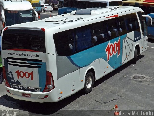 Auto Viação 1001 RJ 108.741 na cidade de Rio de Janeiro, Rio de Janeiro, Brasil, por Mateus Machado. ID da foto: 3750716.