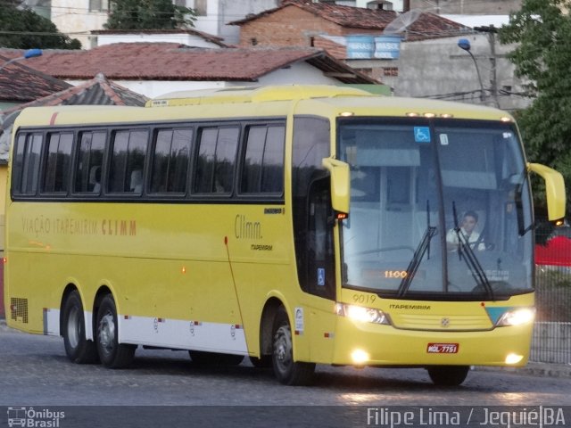 Viação Itapemirim 9019 na cidade de Jequié, Bahia, Brasil, por Filipe Lima. Número da foto: #3752015.