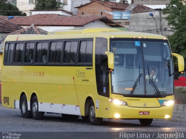 Viação Itapemirim 9019 na cidade de Jequié, Bahia, Brasil, por Filipe Lima. ID da foto: 3752015.