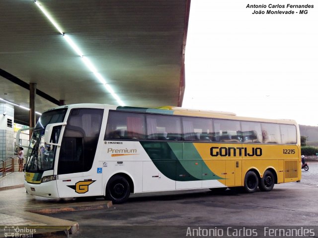 Empresa Gontijo de Transportes 12215 na cidade de João Monlevade, Minas Gerais, Brasil, por Antonio Carlos Fernandes. ID da foto: 3750518.