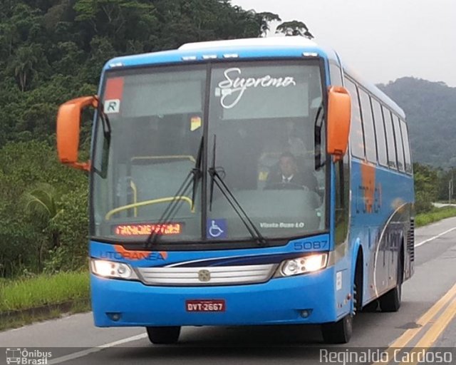 Litorânea Transportes Coletivos 5087 na cidade de Bertioga, São Paulo, Brasil, por Reginaldo Cardoso. Número da foto: #3750208.