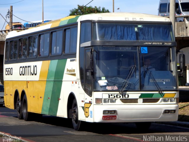 Empresa Gontijo de Transportes 15610 na cidade de Vitória, Espírito Santo, Brasil, por Nathan Mendes. ID da foto: 3754113.