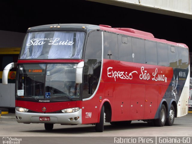 Expresso São Luiz 7390 na cidade de Goiânia, Goiás, Brasil, por Fabrício  Francisco Pires. Número da foto: #3753894.