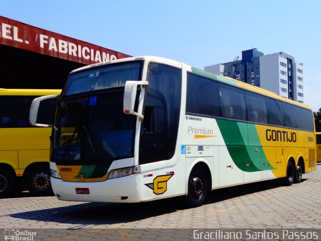 Empresa Gontijo de Transportes 11810 na cidade de Coronel Fabriciano, Minas Gerais, Brasil, por Graciliano Santos Passos. ID da foto: 3753468.