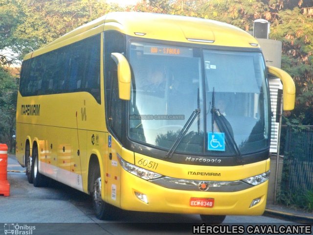 Viação Itapemirim 60511 na cidade de São Paulo, São Paulo, Brasil, por Hércules Cavalcante. Número da foto: #3752574.