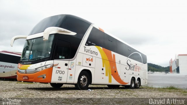 Starline Turismo 1700 na cidade de Balneário Camboriú, Santa Catarina, Brasil, por David Arthur. Número da foto: #3752947.
