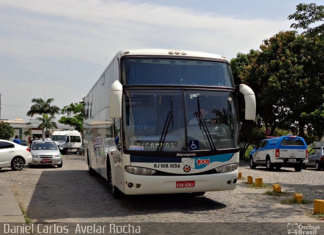 Auto Viação 1001 RJ 108.1056 na cidade de Campos dos Goytacazes, Rio de Janeiro, Brasil, por Daniel Carlos  Avelar Rocha. ID da foto: 3756719.