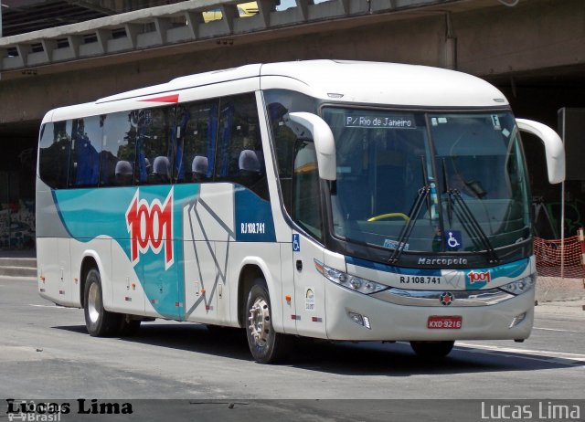 Auto Viação 1001 RJ 108.741 na cidade de Rio de Janeiro, Rio de Janeiro, Brasil, por Lucas Lima. ID da foto: 3756606.