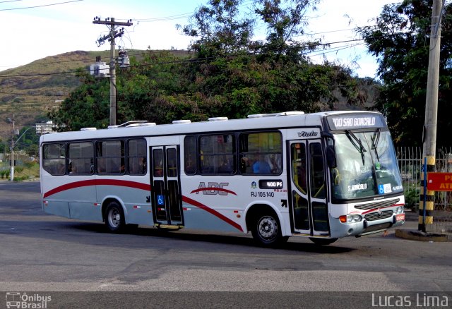 Auto Viação ABC RJ 105.140 na cidade de Niterói, Rio de Janeiro, Brasil, por Lucas Lima. ID da foto: 3755440.