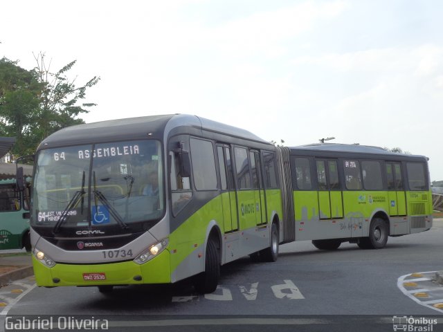 Milênio Transportes 10734 na cidade de Belo Horizonte, Minas Gerais, Brasil, por Gabriel Oliveira. Número da foto: #3756511.