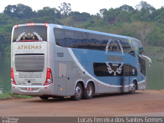 Athenas Turismo 1020 na cidade de Palmas, Tocantins, Brasil, por Lucas Ferreira dos Santos Gomes. ID da foto: 3756221.