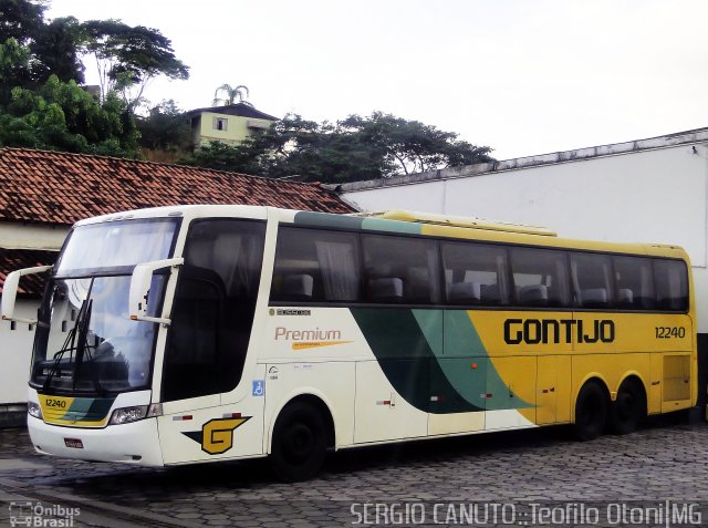 Empresa Gontijo de Transportes 12240 na cidade de Teófilo Otoni, Minas Gerais, Brasil, por Sérgio Augusto Braga Canuto. ID da foto: 3757086.