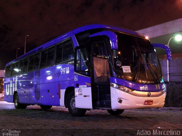 UTIL - União Transporte Interestadual de Luxo 9918 na cidade de Belo Horizonte, Minas Gerais, Brasil, por Adão Raimundo Marcelino. Número da foto: #3758326.