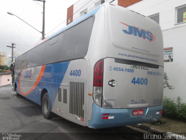 JMS Transportes 4400 na cidade de Taboão da Serra, São Paulo, Brasil, por Bruno Santino. ID da foto: 3758297.