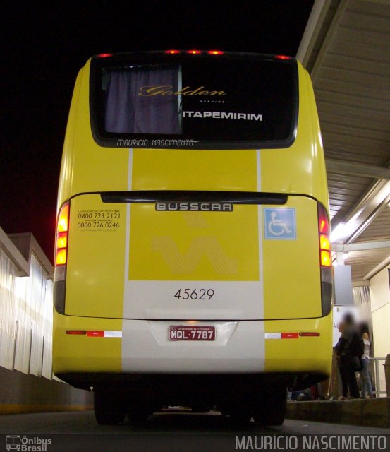 Viação Itapemirim 45629 na cidade de Belo Horizonte, Minas Gerais, Brasil, por Maurício Nascimento. Número da foto: #3758804.