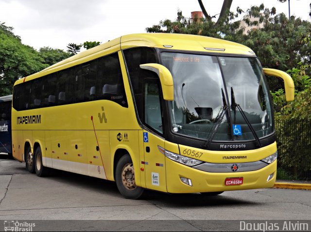 Viação Itapemirim 60567 na cidade de São Paulo, São Paulo, Brasil, por Douglas Alvim. ID da foto: 3757914.