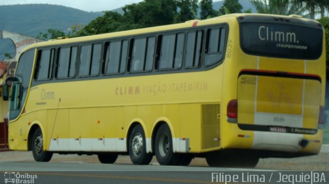 Viação Itapemirim 8039 na cidade de Jequié, Bahia, Brasil, por Filipe Lima. ID da foto: 3757635.