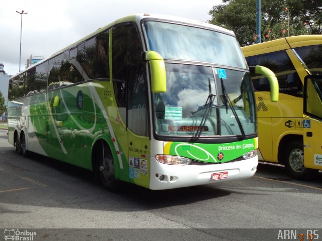 Expresso Princesa dos Campos 5552 na cidade de Curitiba, Paraná, Brasil, por Alexandre Rodrigo. Número da foto: #3757278.