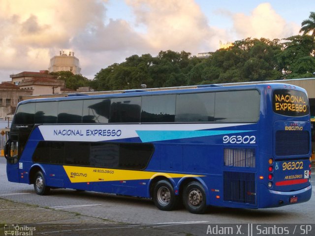 Nacional Expresso 96302 na cidade de Santos, São Paulo, Brasil, por Adam Xavier Rodrigues Lima. ID da foto: 3757540.