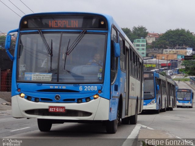 TUPI - Transportes Urbanos Piratininga 6 2088 na cidade de São Paulo, São Paulo, Brasil, por Felipe Gonzales. Número da foto: #3758720.