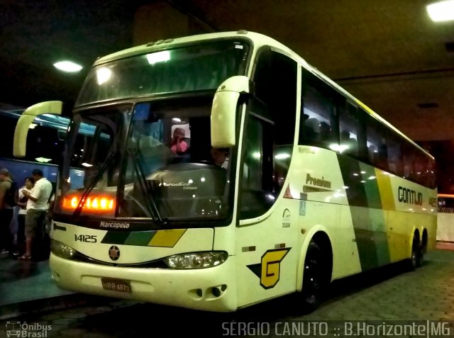 Empresa Gontijo de Transportes 14125 na cidade de Belo Horizonte, Minas Gerais, Brasil, por Sérgio Augusto Braga Canuto. ID da foto: 3758689.