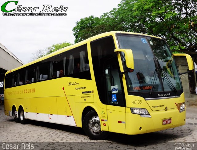 Viação Itapemirim 48135 na cidade de Vitória, Espírito Santo, Brasil, por César Ônibus. ID da foto: 3757494.