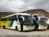 Empresa Gontijo de Transportes 18250 na cidade de Itaobim, Minas Gerais, Brasil, por Sérgio Augusto Braga Canuto. Número da foto: #:id.