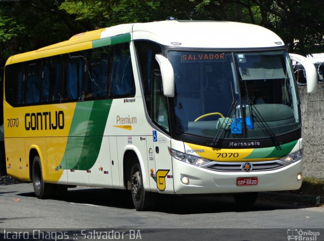 Empresa Gontijo de Transportes 7070 na cidade de Salvador, Bahia, Brasil, por Ícaro Chagas. ID da foto: 3760268.