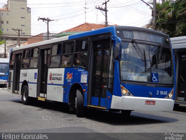 Sambaíba Transportes Urbanos 2 1646 na cidade de São Paulo, São Paulo, Brasil, por Felipe Gonzales. Número da foto: #3760494.