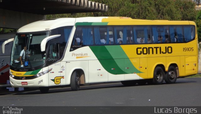 Empresa Gontijo de Transportes 19105 na cidade de Araxá, Minas Gerais, Brasil, por Lucas Borges . Número da foto: #3760340.