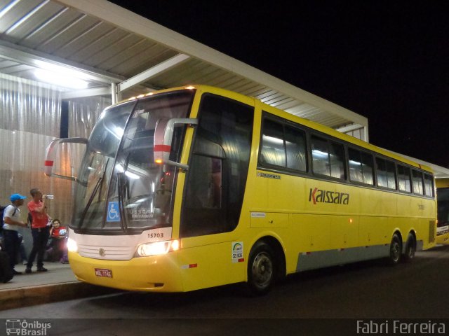 Kaissara - Viação Caiçara 15703 na cidade de Belo Horizonte, Minas Gerais, Brasil, por Fabri Ferreira. ID da foto: 3759934.