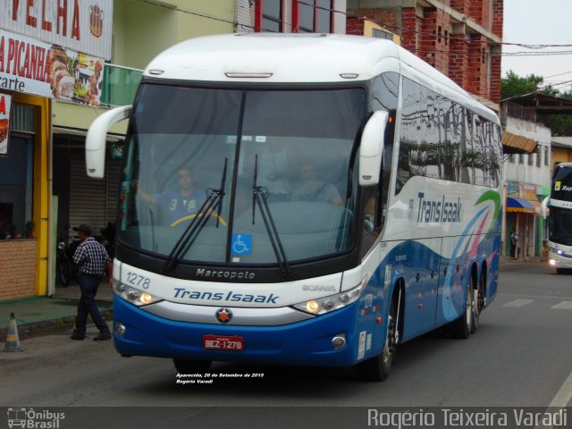 Trans Isaak Turismo 1278 na cidade de Aparecida, São Paulo, Brasil, por Rogério Teixeira Varadi. ID da foto: 3759711.