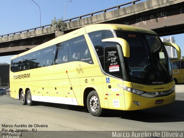 Viação Itapemirim 60819 na cidade de Rio de Janeiro, Rio de Janeiro, Brasil, por Marco Aurélio de Oliveira. Número da foto: #3760758.