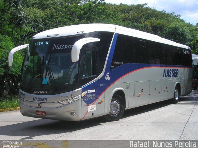 Viação Nasser 208115 na cidade de São Paulo, São Paulo, Brasil, por Rafael Nunes Pereira. Número da foto: #3760044.