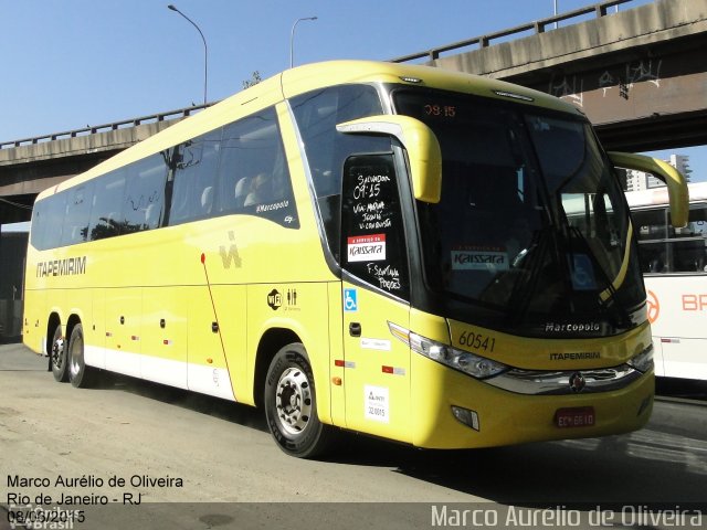 Viação Itapemirim 60541 na cidade de Rio de Janeiro, Rio de Janeiro, Brasil, por Marco Aurélio de Oliveira. Número da foto: #3760776.