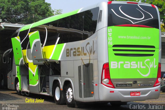 Brasil Sul Linhas Rodoviárias 2645 na cidade de Maringá, Paraná, Brasil, por Carlos Júnior. ID da foto: 3759652.