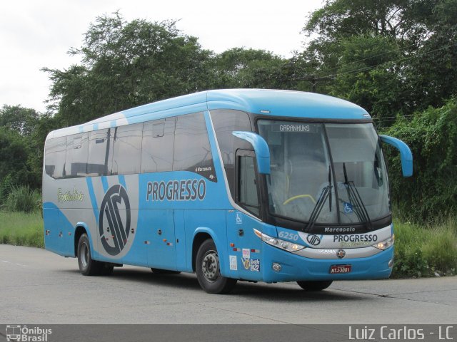 Auto Viação Progresso 6250 na cidade de Recife, Pernambuco, Brasil, por Luiz Carlos de Santana. ID da foto: 3762905.