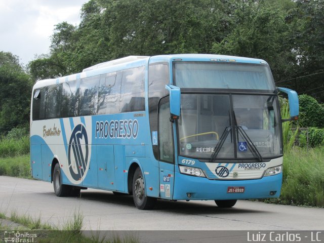 Auto Viação Progresso 6179 na cidade de Recife, Pernambuco, Brasil, por Luiz Carlos de Santana. ID da foto: 3762789.