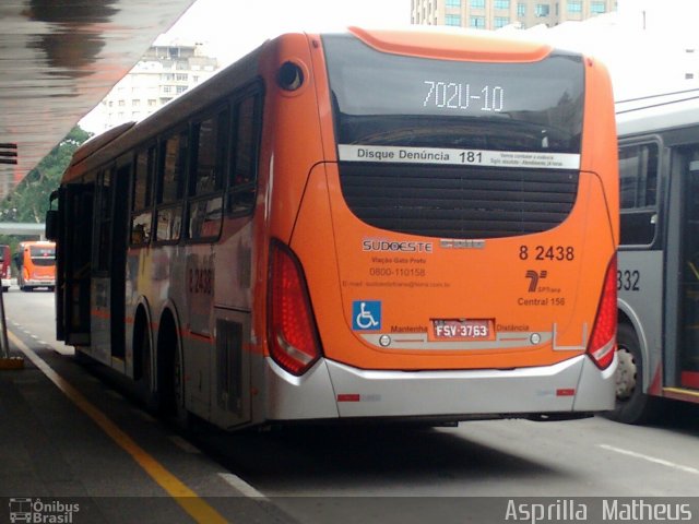 Viação Gato Preto 8 2438 na cidade de São Paulo, São Paulo, Brasil, por Asprilla Matheus. Número da foto: #3761180.