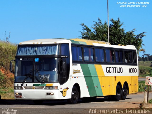 Empresa Gontijo de Transportes 11380 na cidade de João Monlevade, Minas Gerais, Brasil, por Antonio Carlos Fernandes. ID da foto: 3761743.