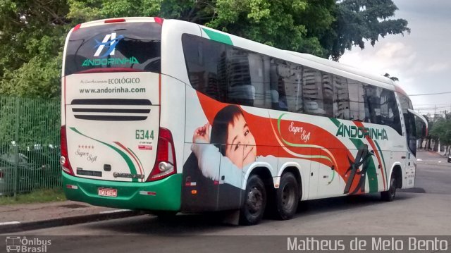 Empresa de Transportes Andorinha 6344 na cidade de São Paulo, São Paulo, Brasil, por Matheus de Melo Bento. Número da foto: #3763707.