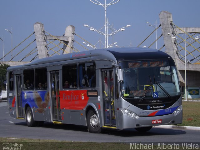 BBTT - Benfica Barueri Transporte e Turismo 5873 na cidade de Barueri, São Paulo, Brasil, por Michael  Alberto Vieira. Número da foto: #3761935.