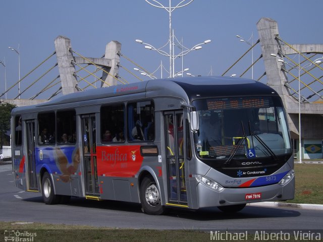 BBTT - Benfica Barueri Transporte e Turismo 5873 na cidade de Barueri, São Paulo, Brasil, por Michael  Alberto Vieira. ID da foto: 3761935.